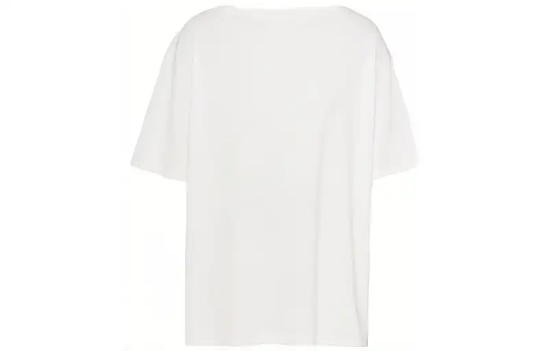 PRADA T Shirts Men's White Crew Neck Moderate Straight Fit