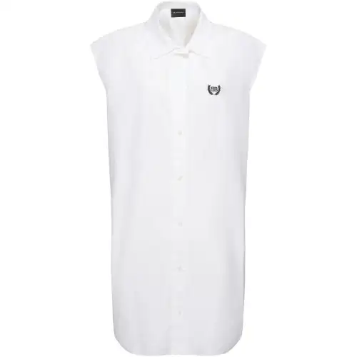 Balenciaga Short Sleeved Dress Women's White