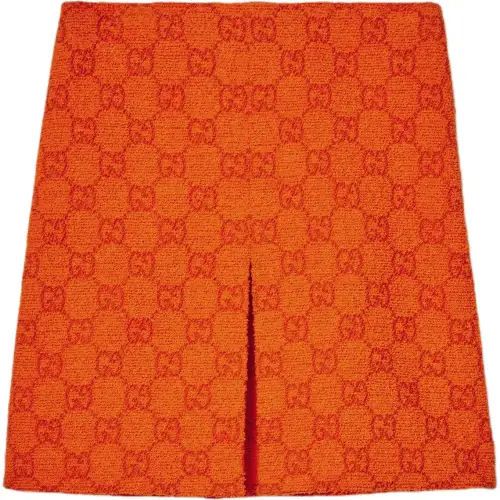 GUCCI Casual Short Skirts Women's Orange