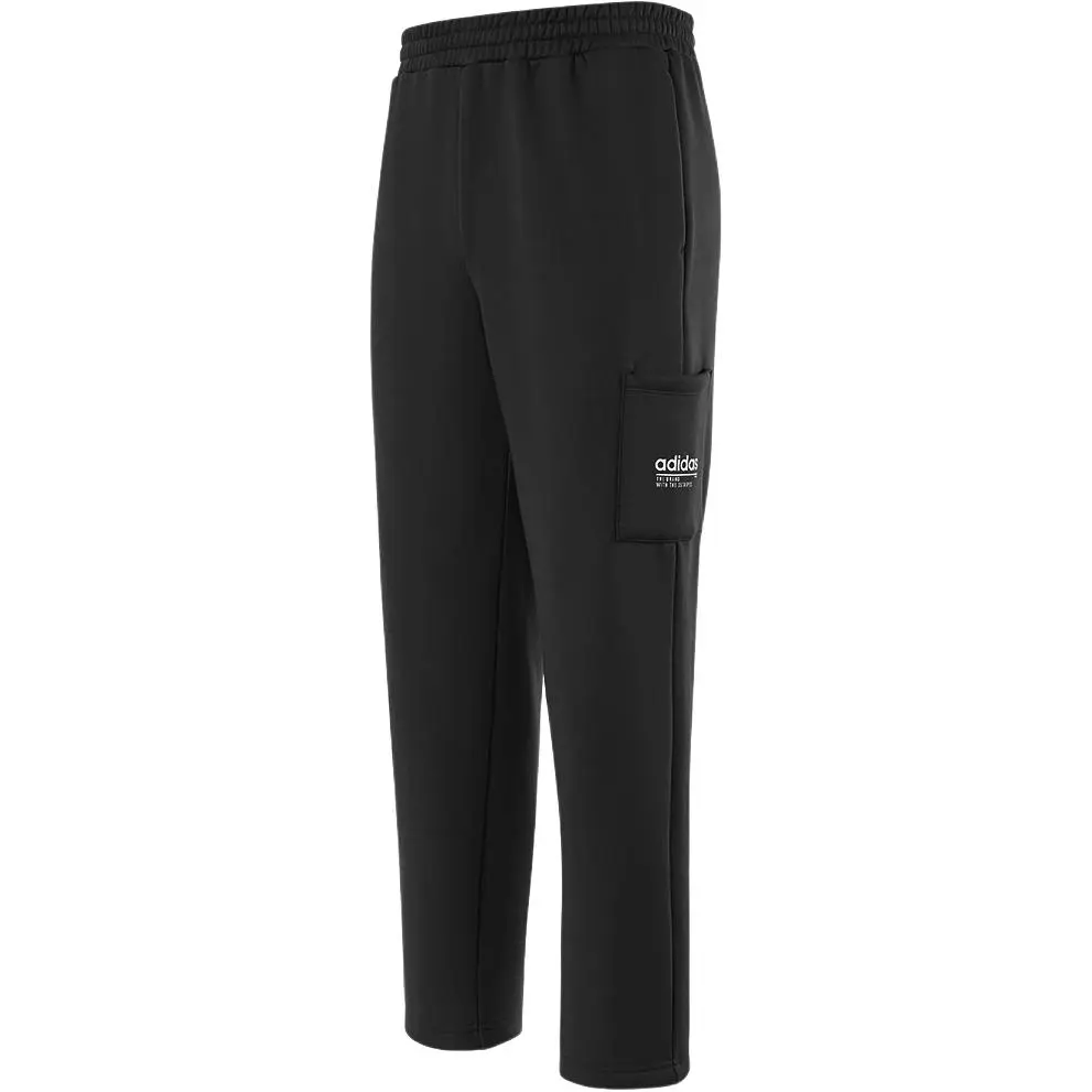 Adidas SS25 Men's Outdoor Collection, Fleece Lined Moisture Wicking Casual Thermal Mid Rise Knitted Sweatpants Men's
