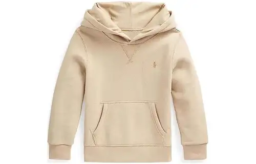 Polo Ralph Lauren Beige children's long-sleeve with hood, children's clothing, logo embroidery service