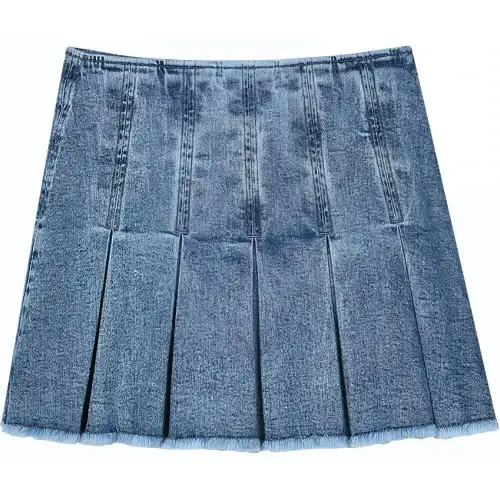 Skechers Denim Short Skirts Women's Ashley Blue