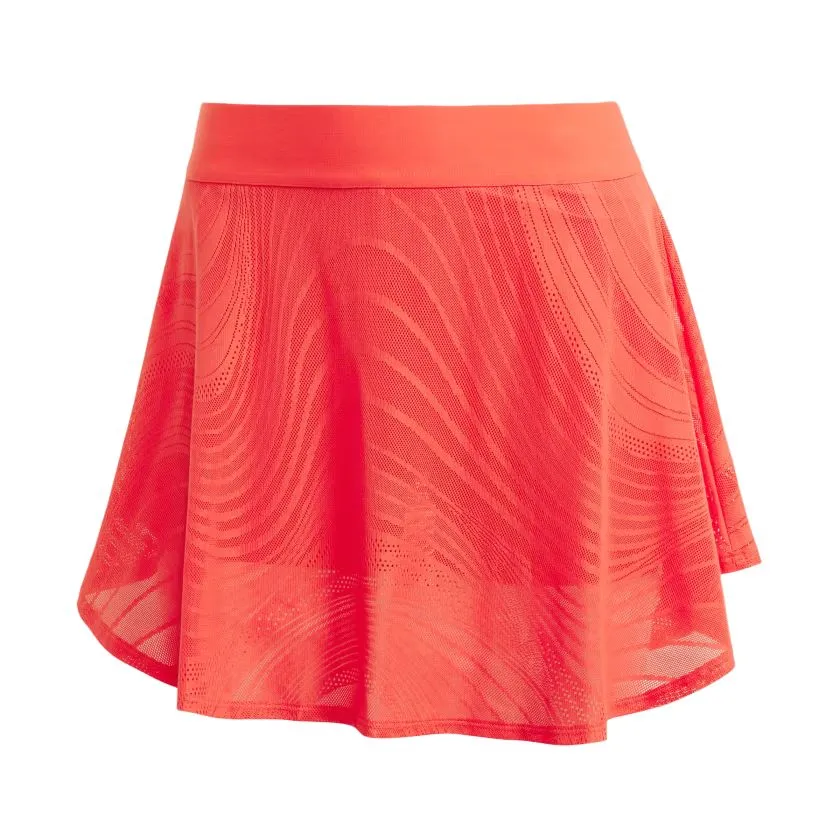 Adidas TennisClimacool FW24 Casual Short Skirts Women's Semi Transparent Red