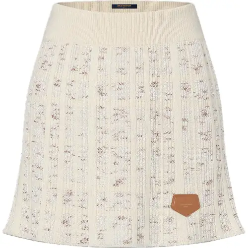 LOUIS VUITTON Tweed Knit Mini Skirt