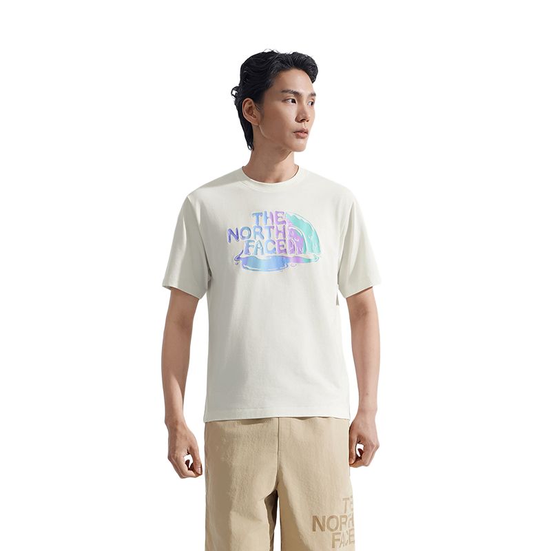 THE NORTH FACE Quick Dry T Shirts Unisex Dune White