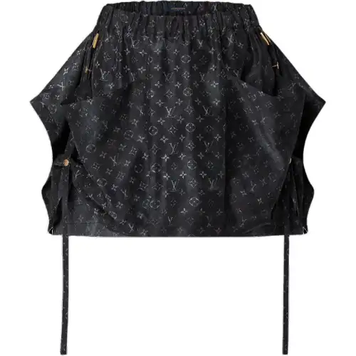 LOUIS VUITTON Casual Short Skirts Women's Black