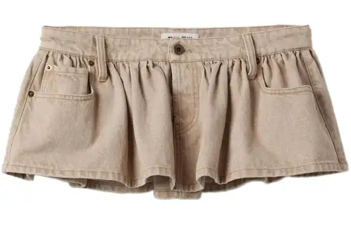 MIU MIU Low rise Denim Miniskirt