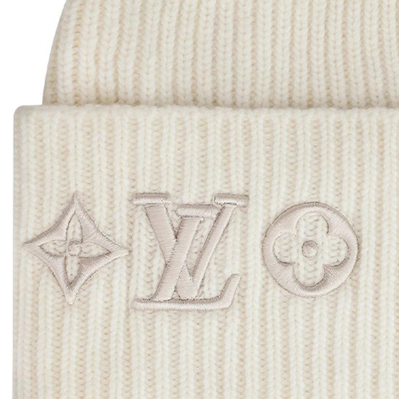Женская шапка Louis Vuitton (белый) — фото 2