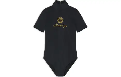 Balenciaga One piece Swimsuit Regular Fit Women's Black