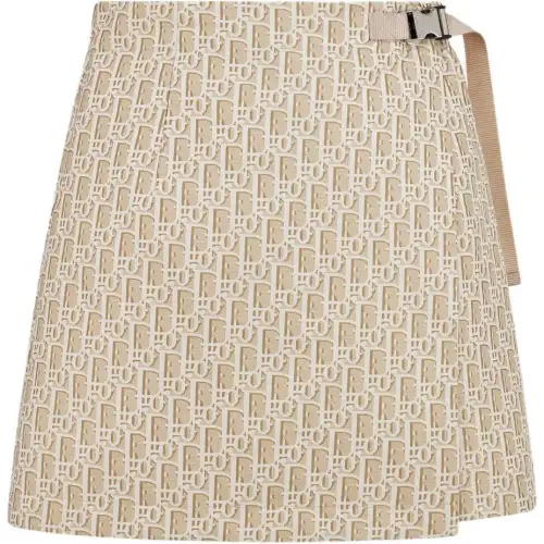 DIOR Casual Short Skirts Women's Beige