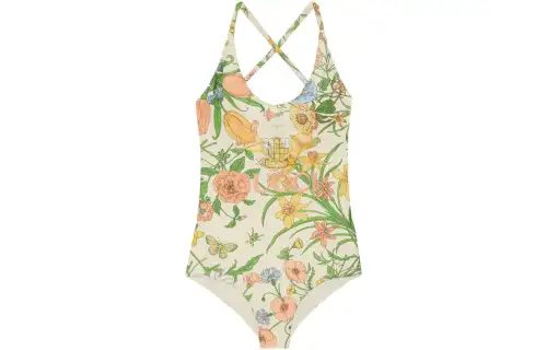 GUCCI SS23 One piece Swimsuit Women's Yellow