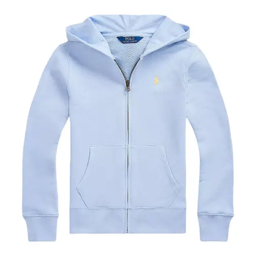 Polo Ralph Lauren Jacket, pony with hood, foldable blue children's long-sleeve with zipper, with embroidery