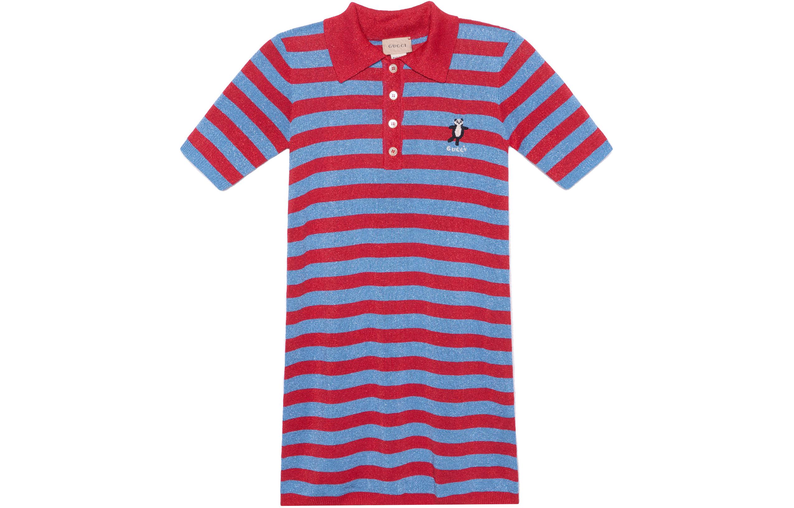Детское платье Gucci SS23 Polo (сине-красный)