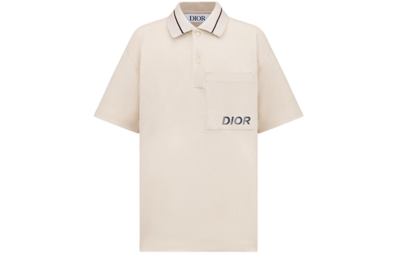 Футболка Dior 4SBM23POLP-Y010 (бежевая)