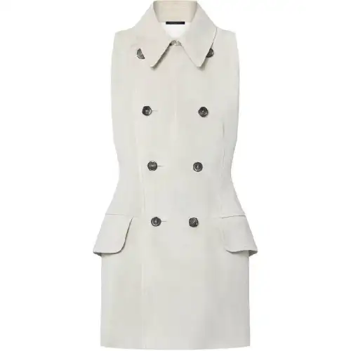 LOUIS VUITTON SS24 Leather Short Skirts Women's White