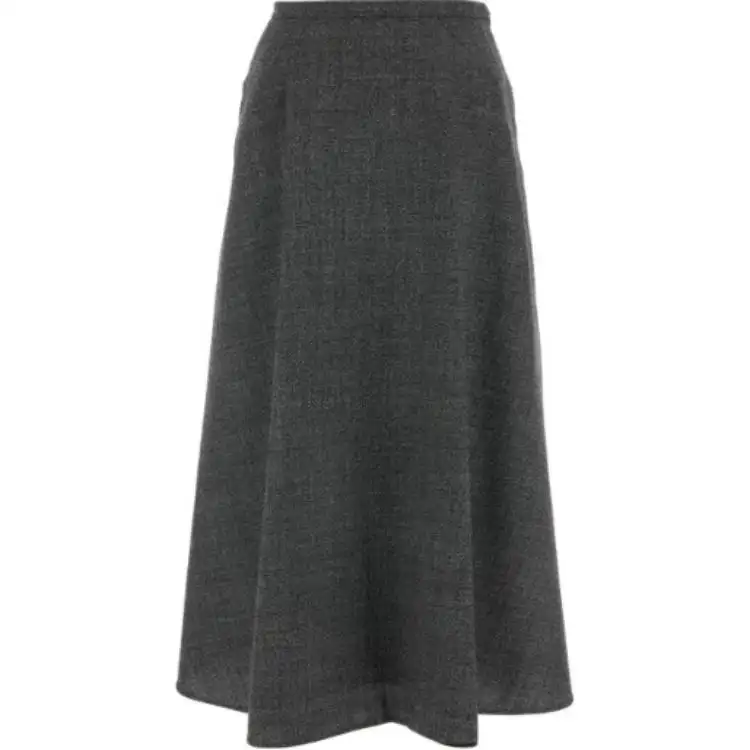 DIOR Casual Long Skirt Women's Gray