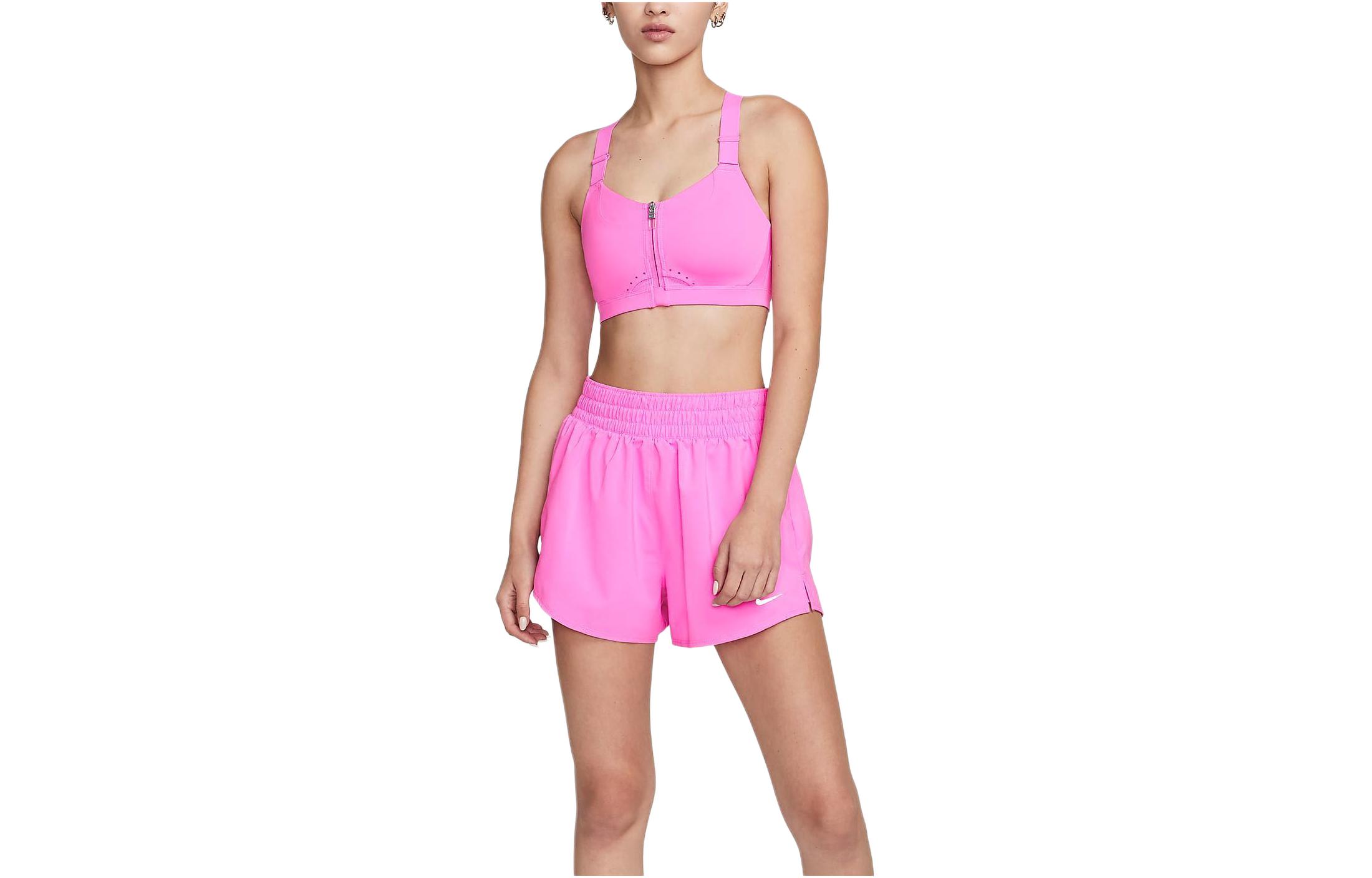 Nike Alpha Solid Color High-Intensity Support Padded Sports Bra Women's Playful Pink