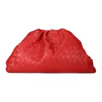 Bottega Veneta Sheepskin Clutch Small Women's Red
