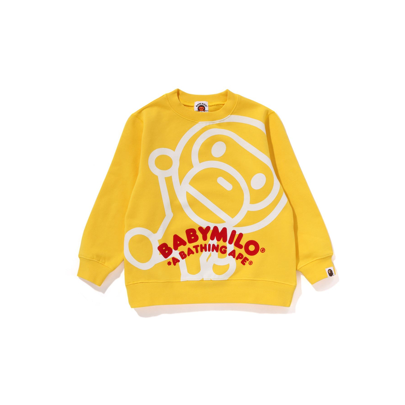 Детский свитшот A BATHING APE Baby Milo (зеленый) — фото 3