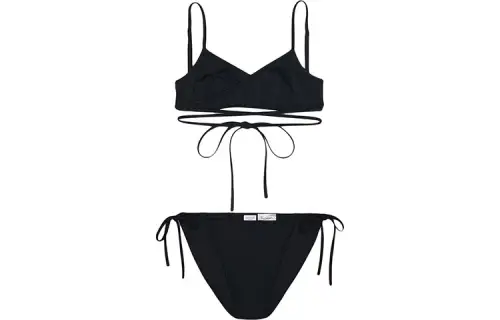 wrap-style bikini set