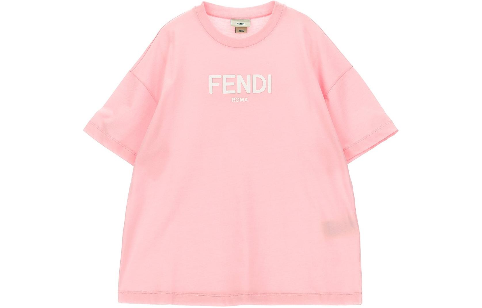 Женская футболка Fendi SS24 (розовая)