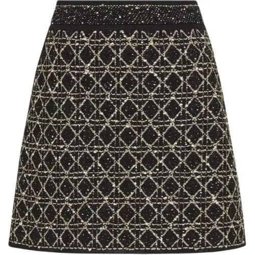 DIOR SS25 Casual Short Skirts Women's Black Gold