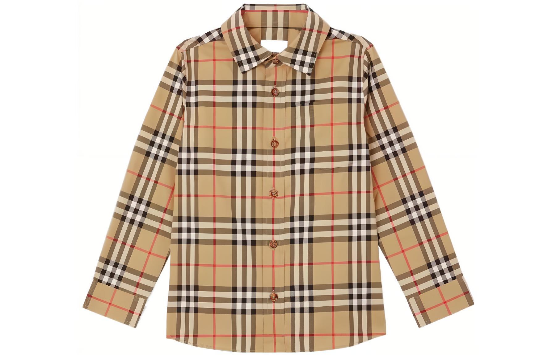 Рубашка Burberry клетчатая (желтая)