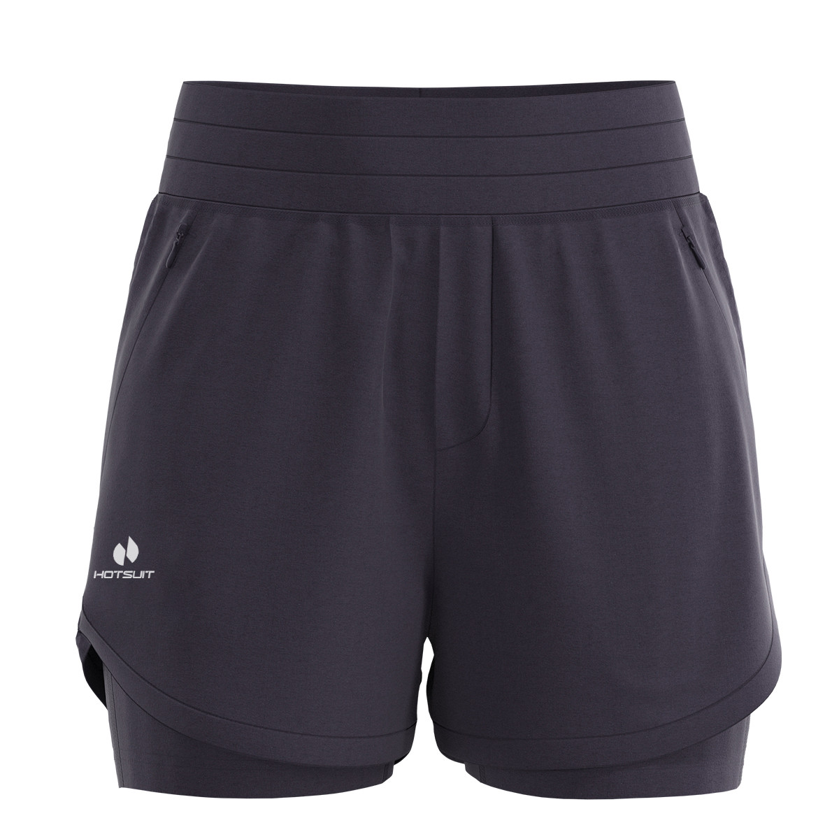 HOTSUIT Sports Shorts Women’s Thin Mock Two Piece
