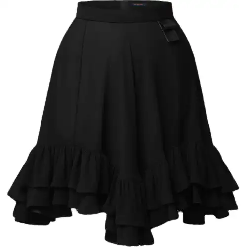 LOUIS VUITTON Casual Short Skirts Women's Black