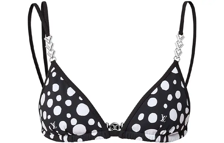 LOUIS VUITTON X Yayoi Kusama Infinity Dots Bikini Top Black/White