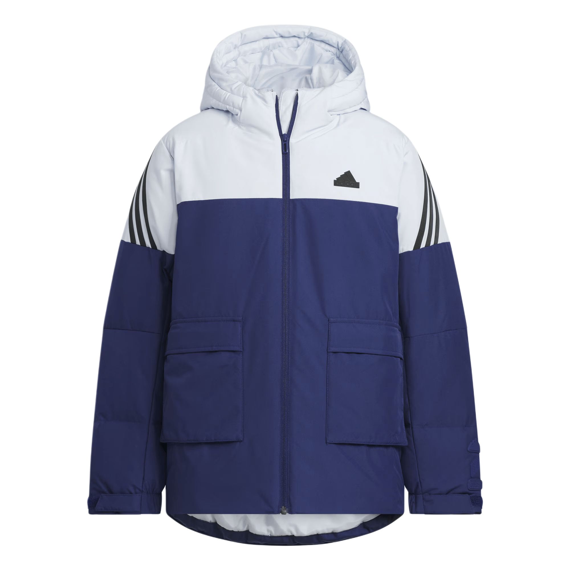 Детский пуховик adidas FW24 DOWN PARKA (светло-голубой)