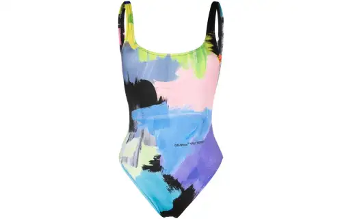 OFF WHITE One Piece Swimsuits Women's Multicolor Triangle One Piece Swimsuit