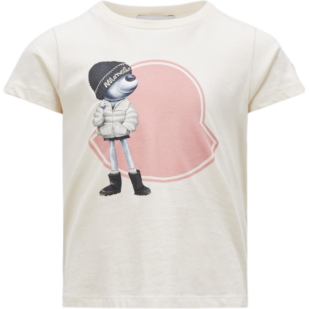 Женская футболка Moncler MonclerT (бежевая)