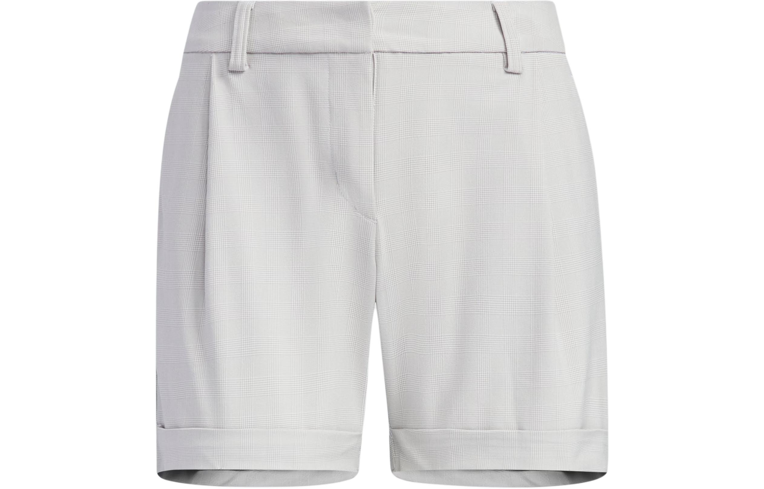 Adidas Checked Pattern 5 Inch Shorts Sports Shorts Women’s Light Gray
