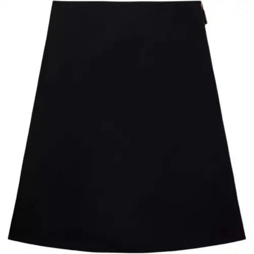 Prada logo-triangle skirt