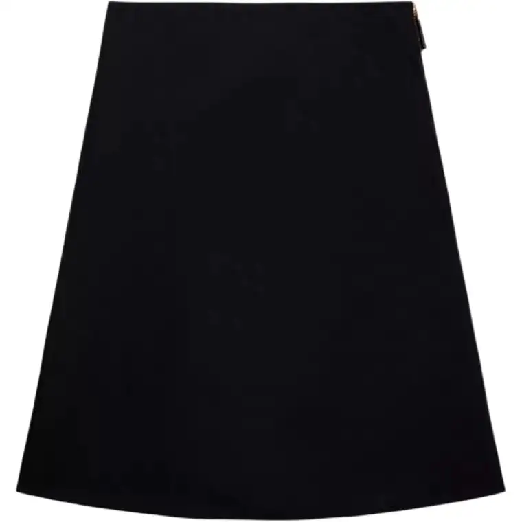 Prada logo-triangle skirt