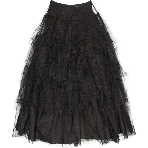 Burberry Casual Long Skirt Women's Black
