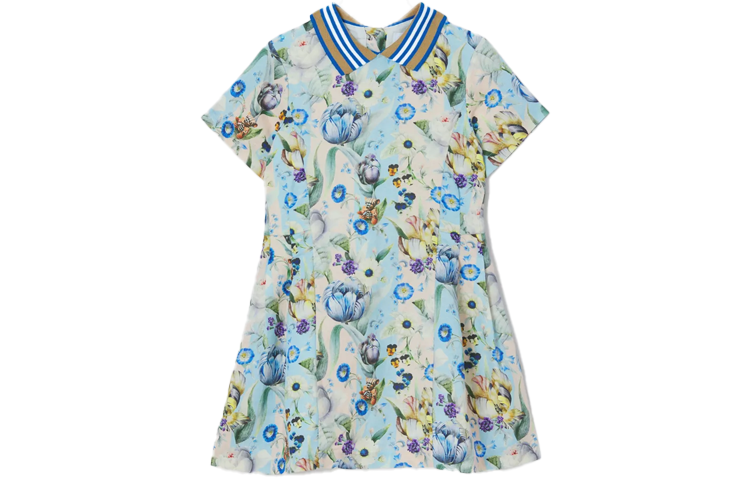 Детское платье Burberry Kids Floral Print (кремовое)
