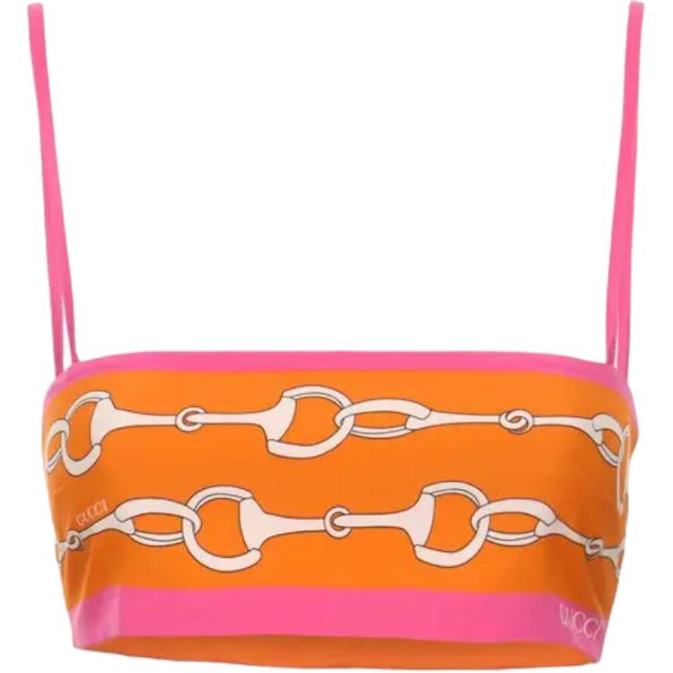 GUCCI Lido SS24 Crop Top Women's Multicolor