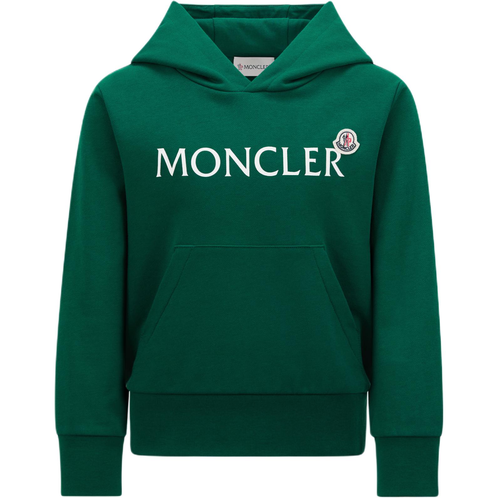 Мужское худи Moncler (изумрудно-зеленое)