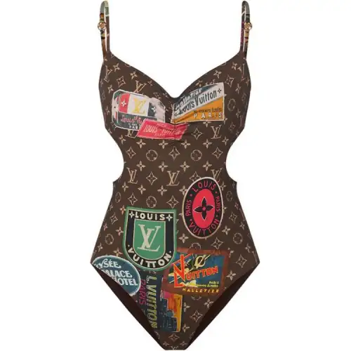 LOUIS VUITTON One piece Swimsuit Women's Brown