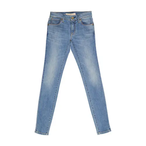 Burberry logo-patch jeans