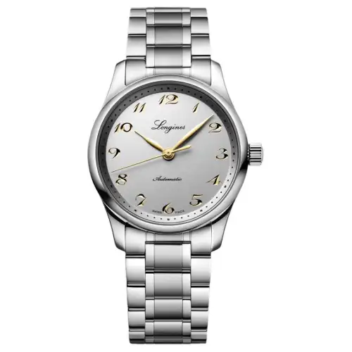 LONGINES Mechanical mechanism, waterproof women's watch, dial, case stainless steel, watch strap, 30meter, 34mm