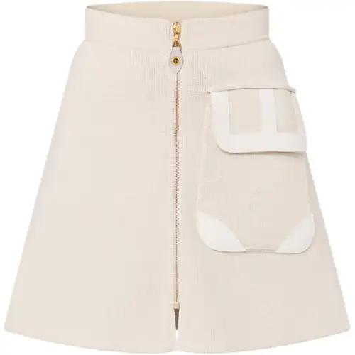 LOUIS VUITTON Casual Short Skirts Women's Beige