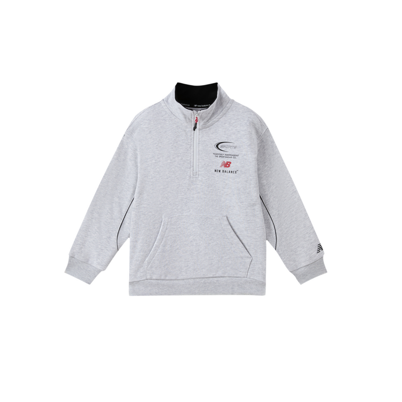 Худи New Balance logo (светло-серое)