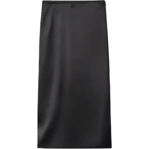 Miu Miu high-waist midi silk skirt