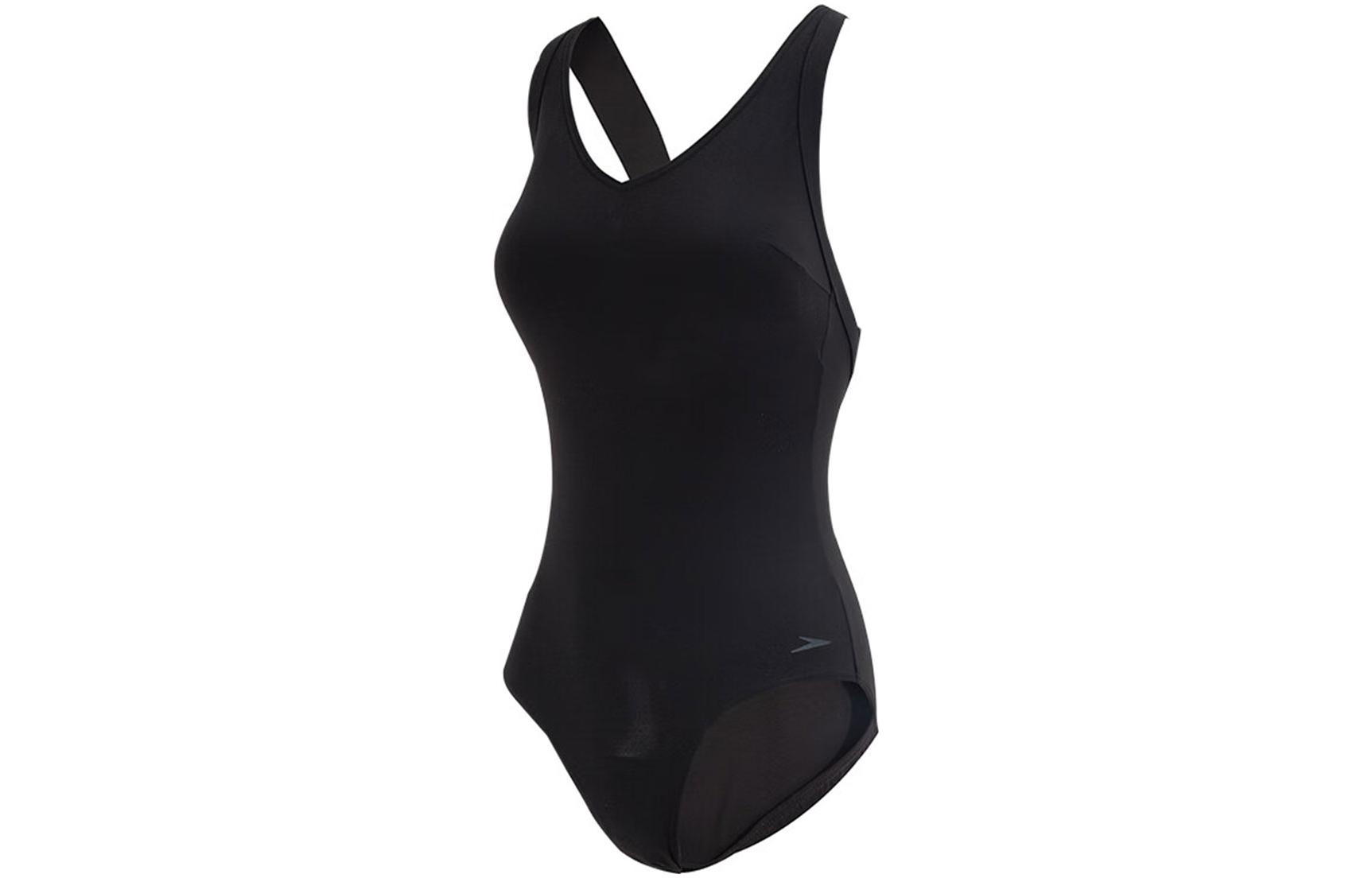 Speedo One Piece Swimsuits Women’s Black Triangle One Piece Swimsuit