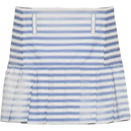PRADA Casual Short Skirts Women's Light Blue
