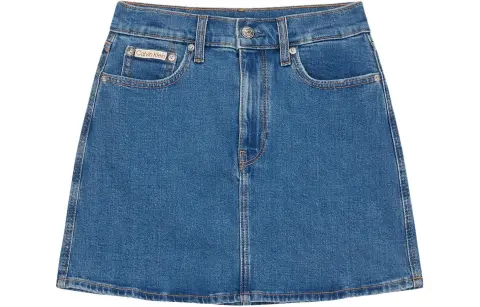 CALVIN KLEIN Denim Collection Denim Short Skirts Women's Blue