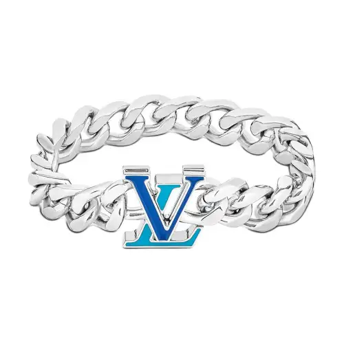 LOUIS VUITTON Metal Bracelets Men's Silver